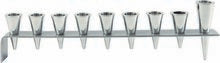 Multicolor Cone Metal Menorah
