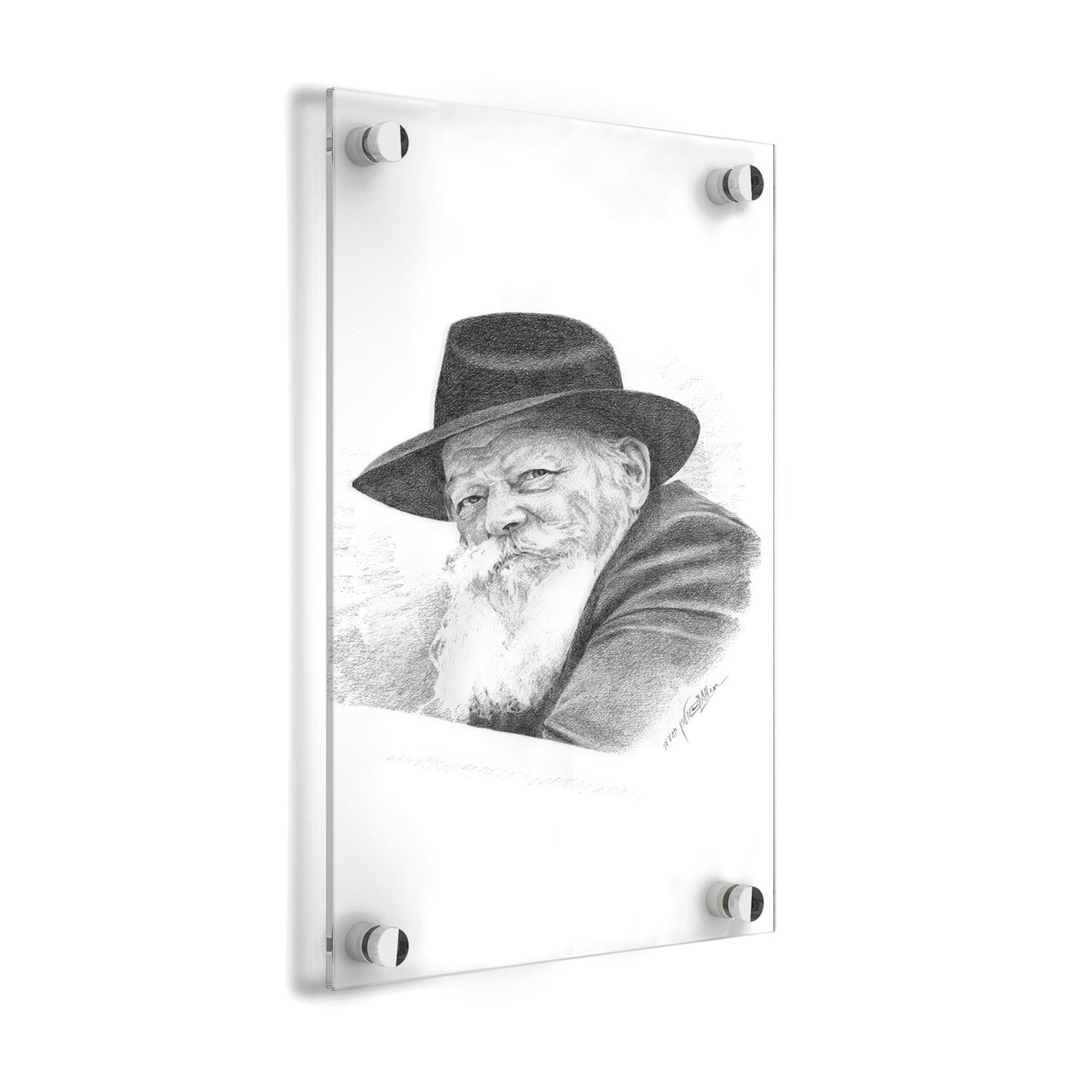 Lubavitcher Rebbe Lucite Wall Art