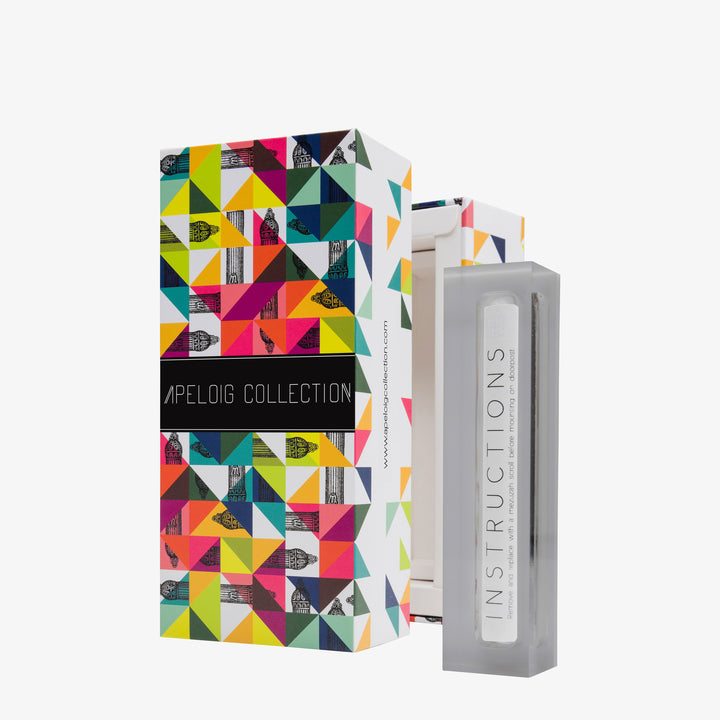 Gray Acrylic Apeloig Mezuzah Case