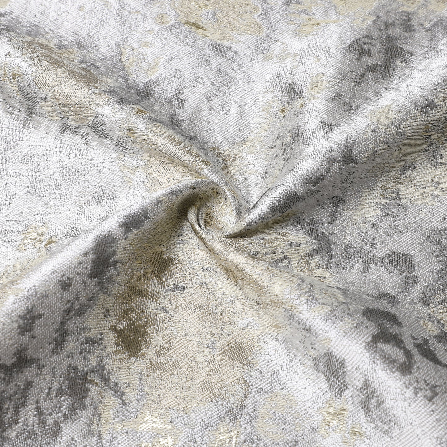 Silver/Beige Gold Blend Jacquard Tablecloth #1319
