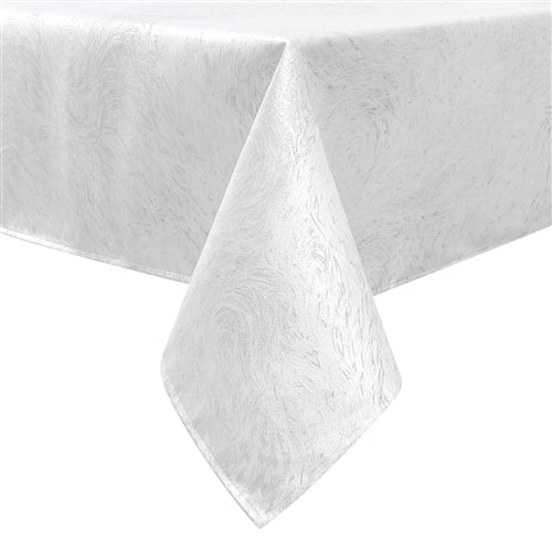 Forest White Jacquard Tablecloth #1351