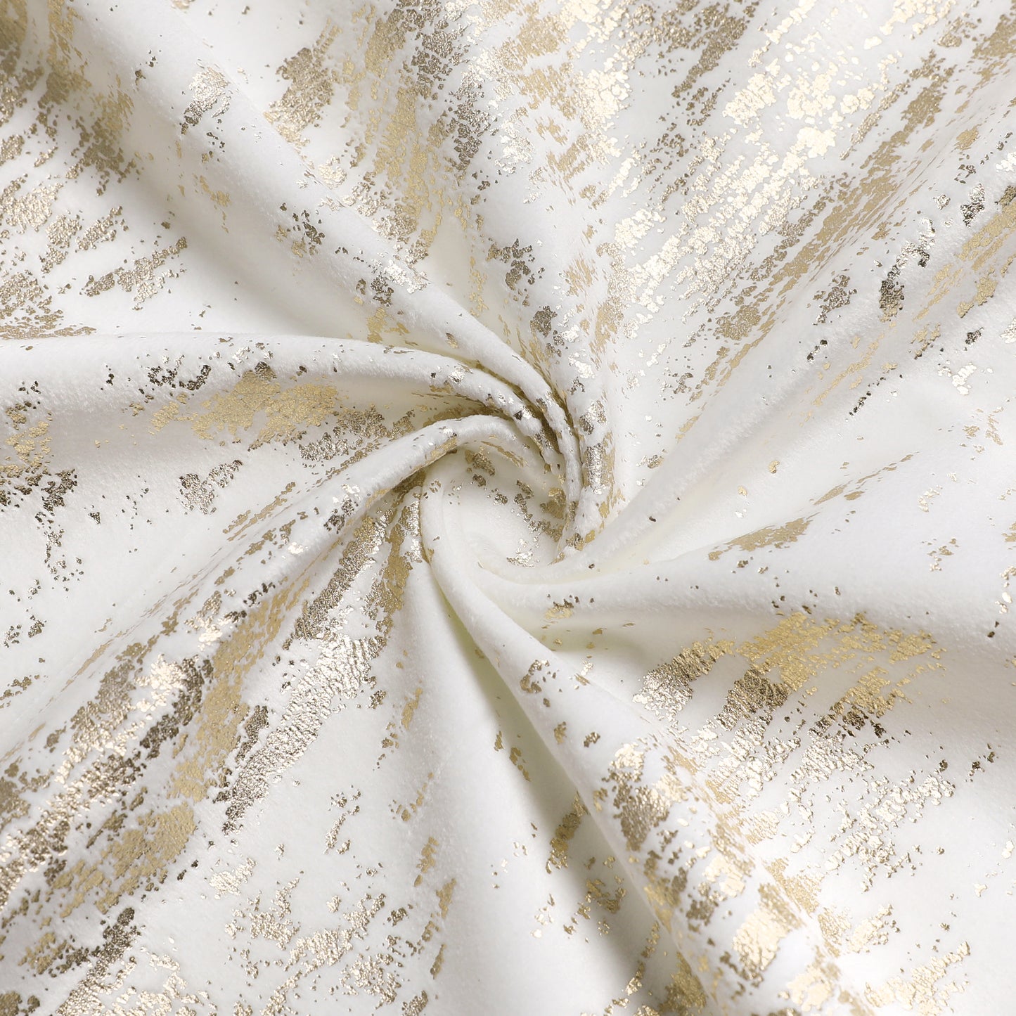 White/Gold Mosaic Velvet Tablecloth #1402