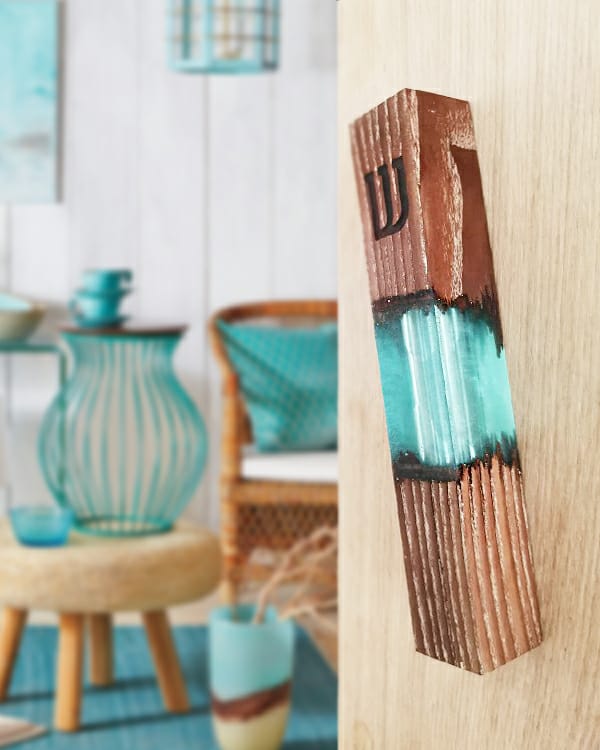 Wood and Resin Mezuzah Case
