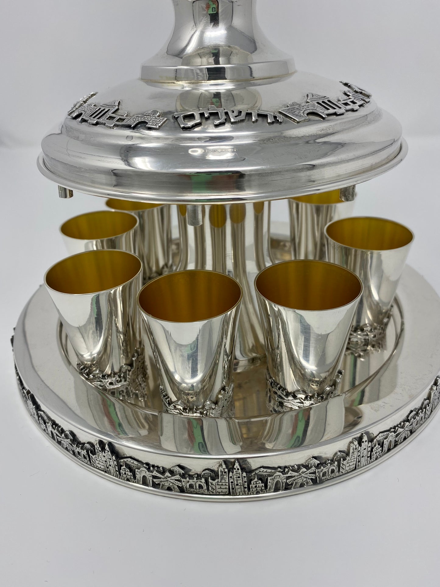 Jerusalem Sterling Silver Kiddush Divider