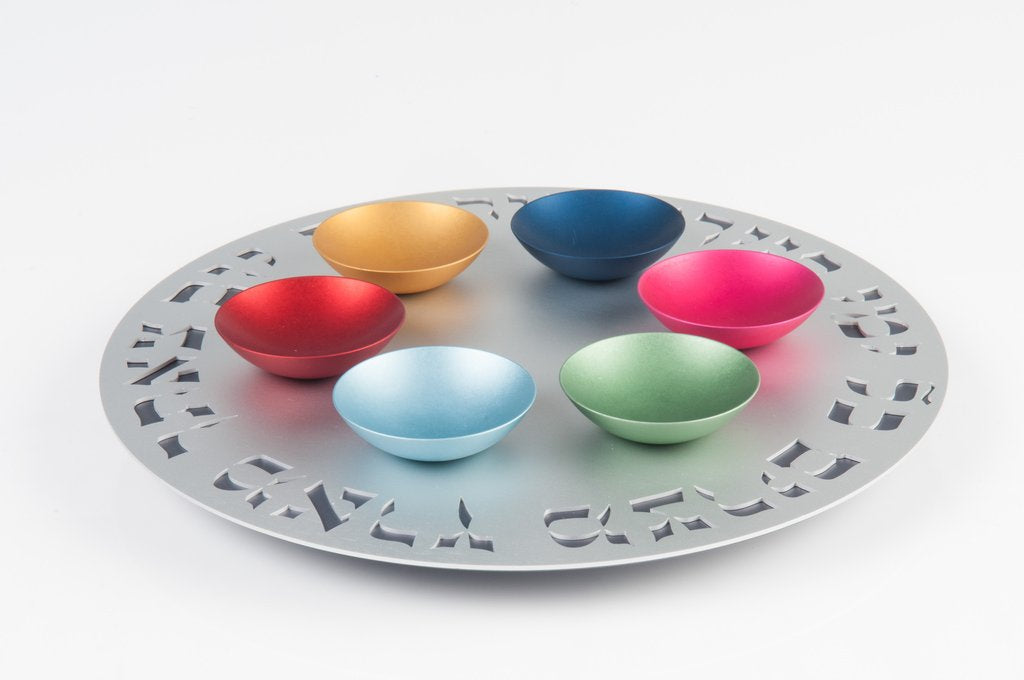 Designer Modern Laser-Cut Seder Plate