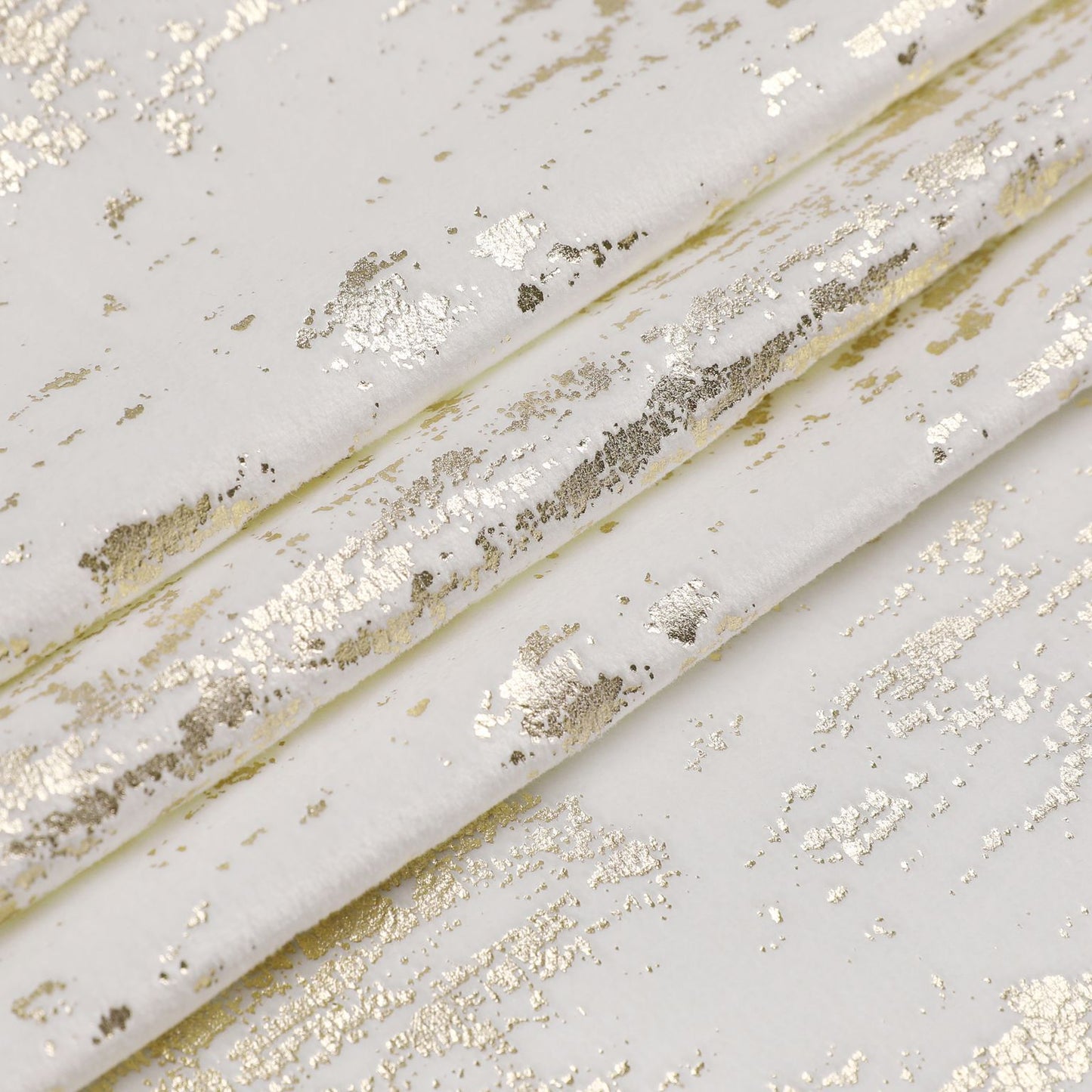 White/Gold Mosaic Velvet Tablecloth #1402