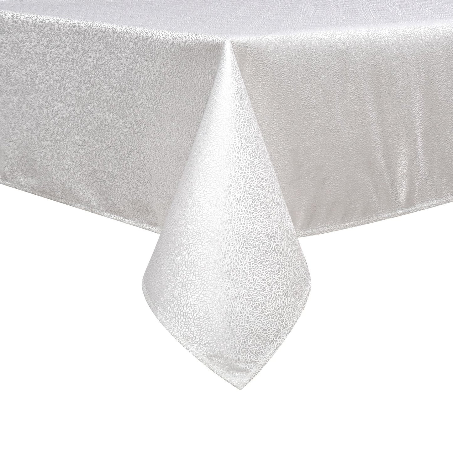 White Slate Jacquard Tablecloth #1345