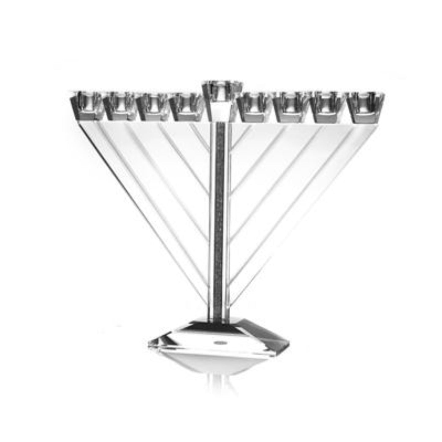 Crushed Crystal Triangle Menorah