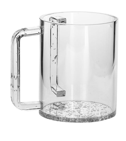 Lucite Silver Flake Wash Cup
