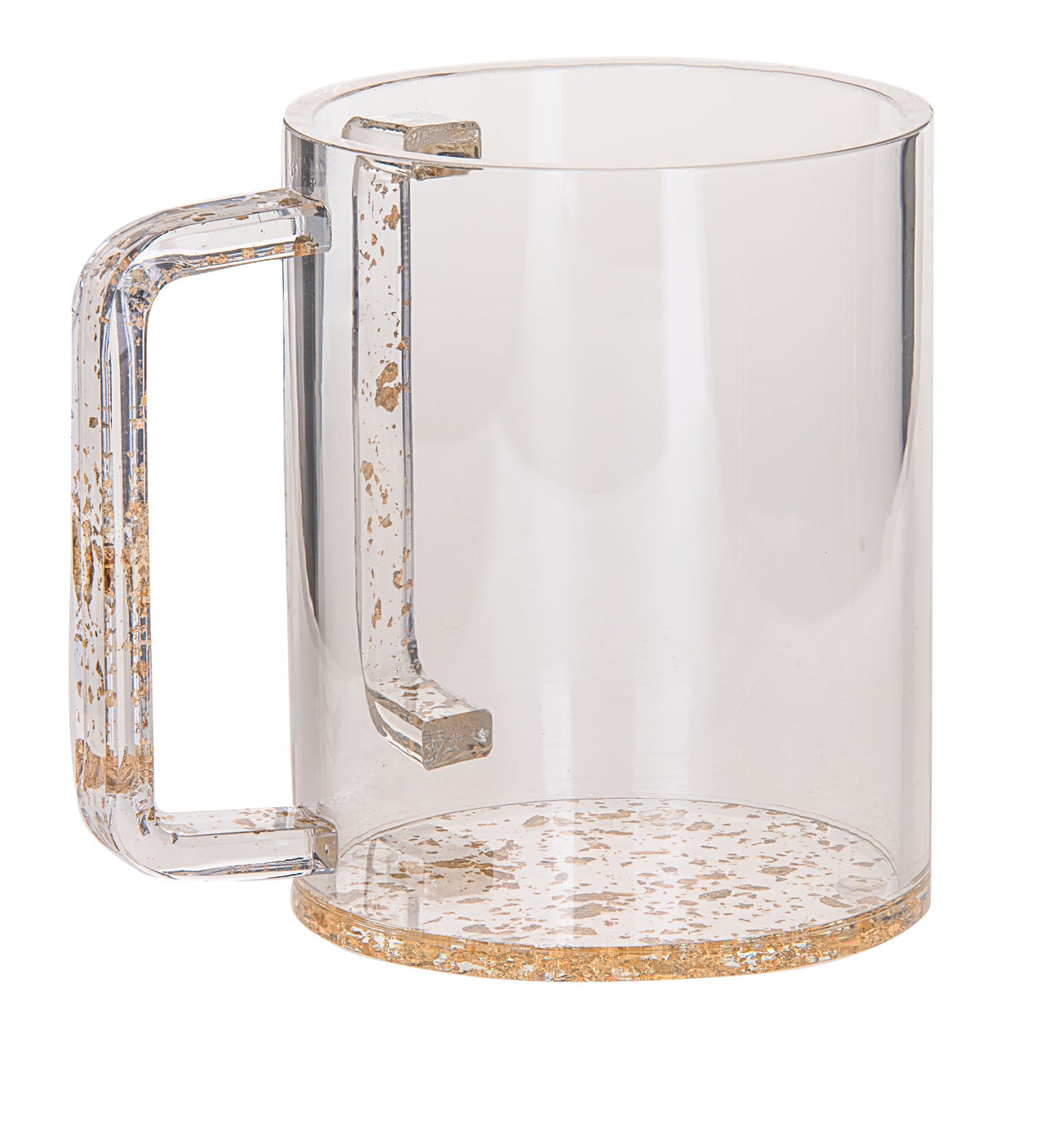 Lucite Gold Flake Wash Cup