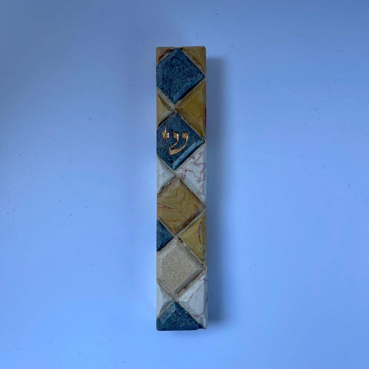 Jerusalem Stone Mezuzah Case