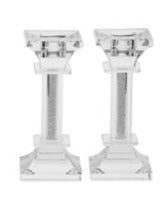 Crystal And Stone Candlesticks