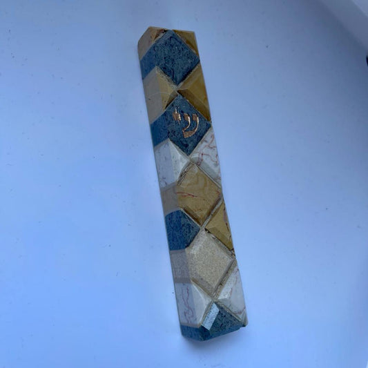 Jerusalem Stone Mezuzah Case