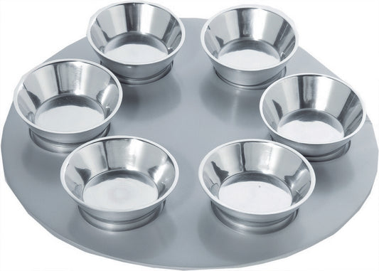 Modern Aluminum Seder Plate