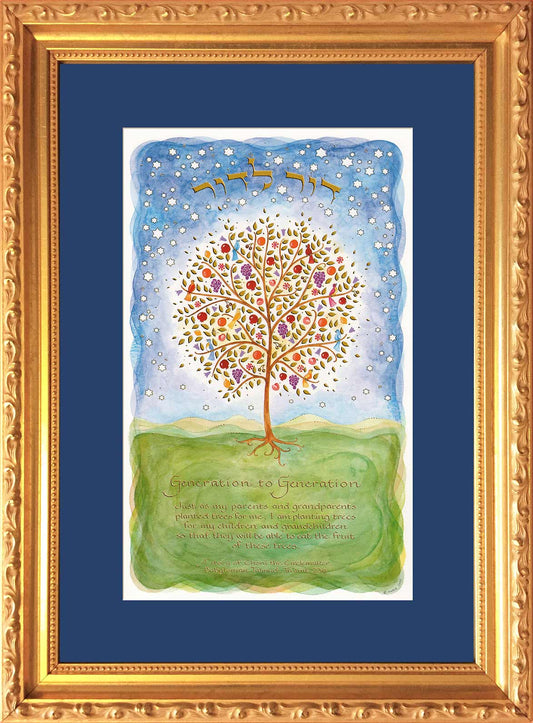 Generations Blessing Framed Wall Art