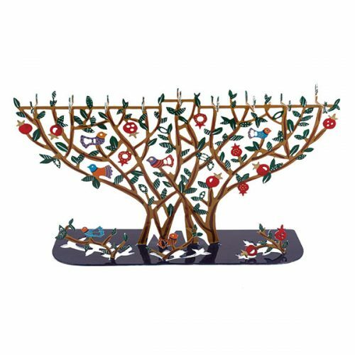 Emanuel Pomegranate Tree Hannukah Menorah