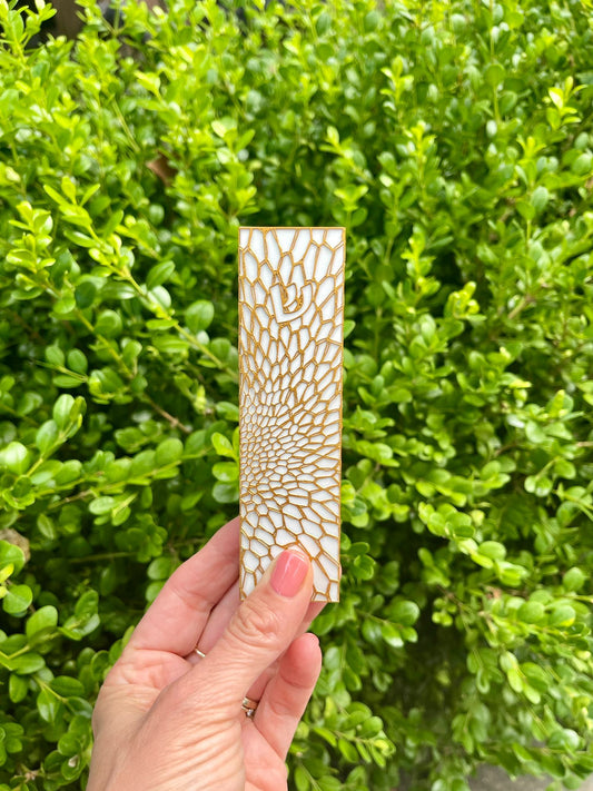 Gold Lace Mezuzah Case