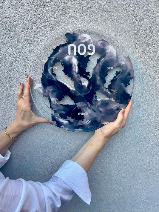 Handpainted Seder Plate