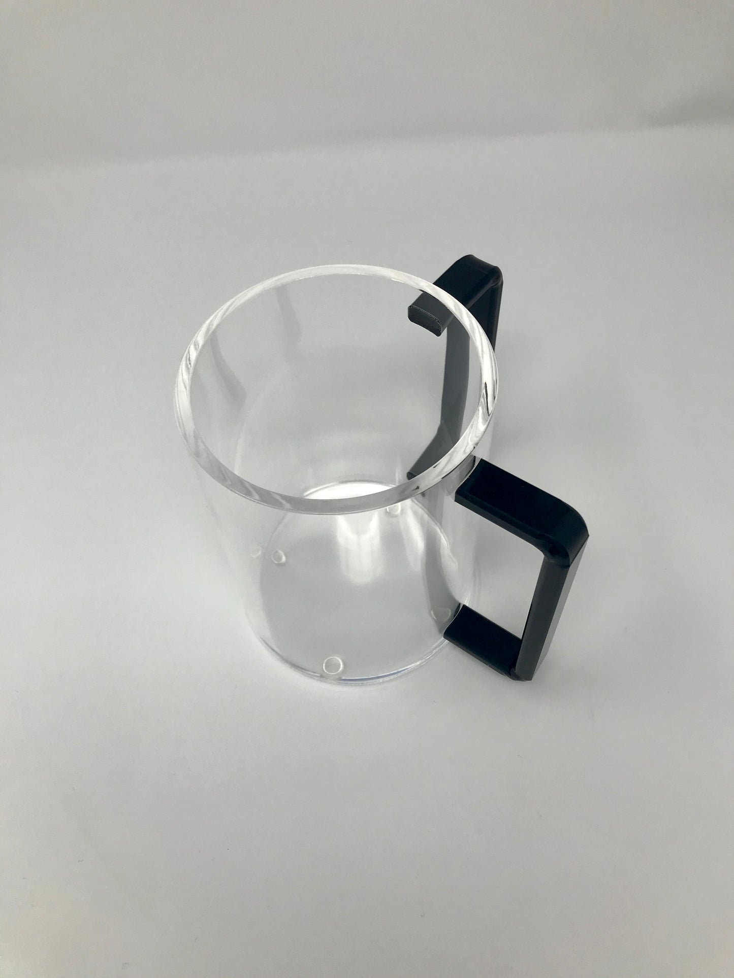 Lucite Wash Cup with Black Handles