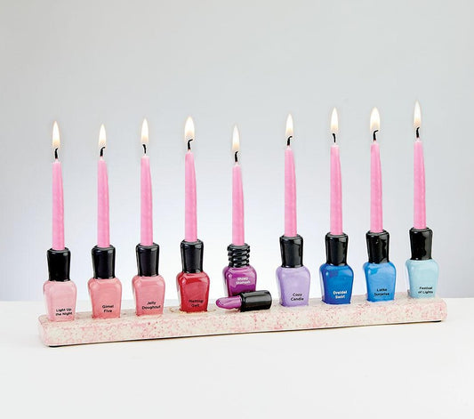 Nail Polish Menorah