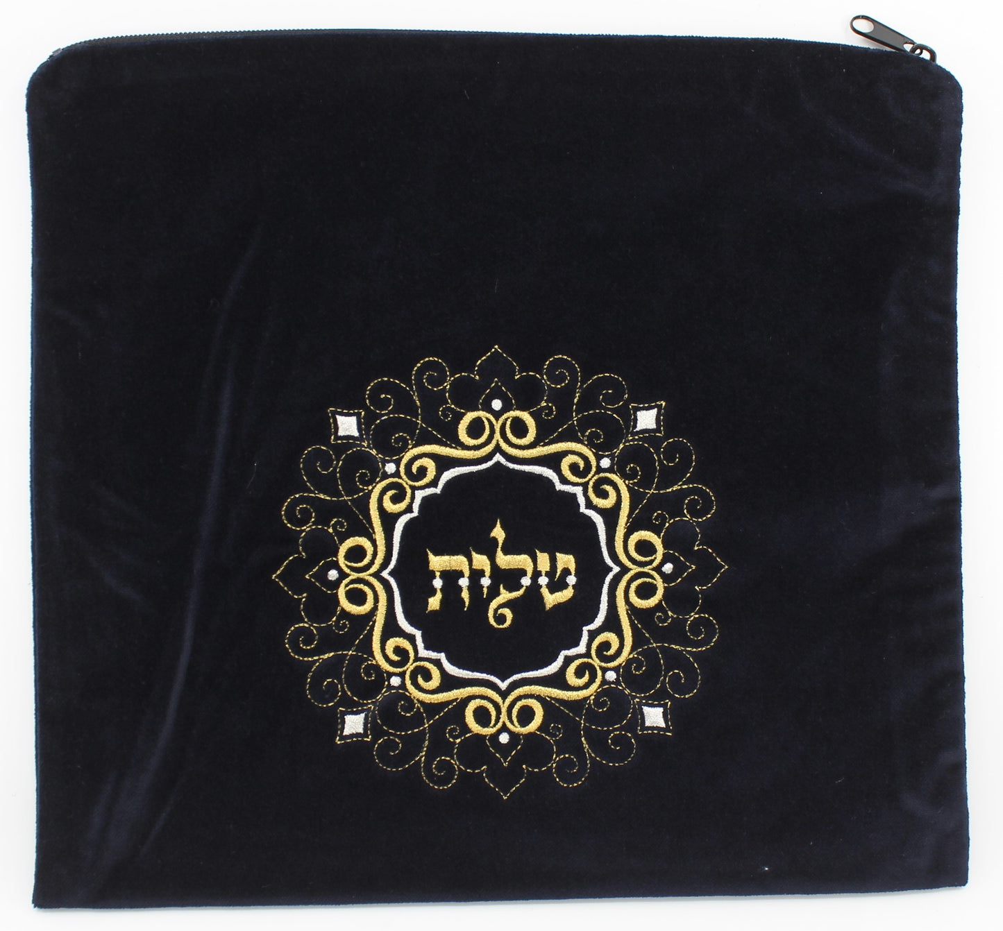 Velvet Tallit Bag With Metallic Circle Detail