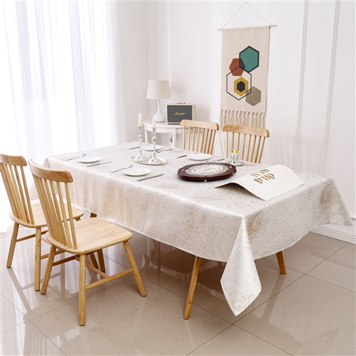 Forest Gold Jacquard Tablecloth #1352