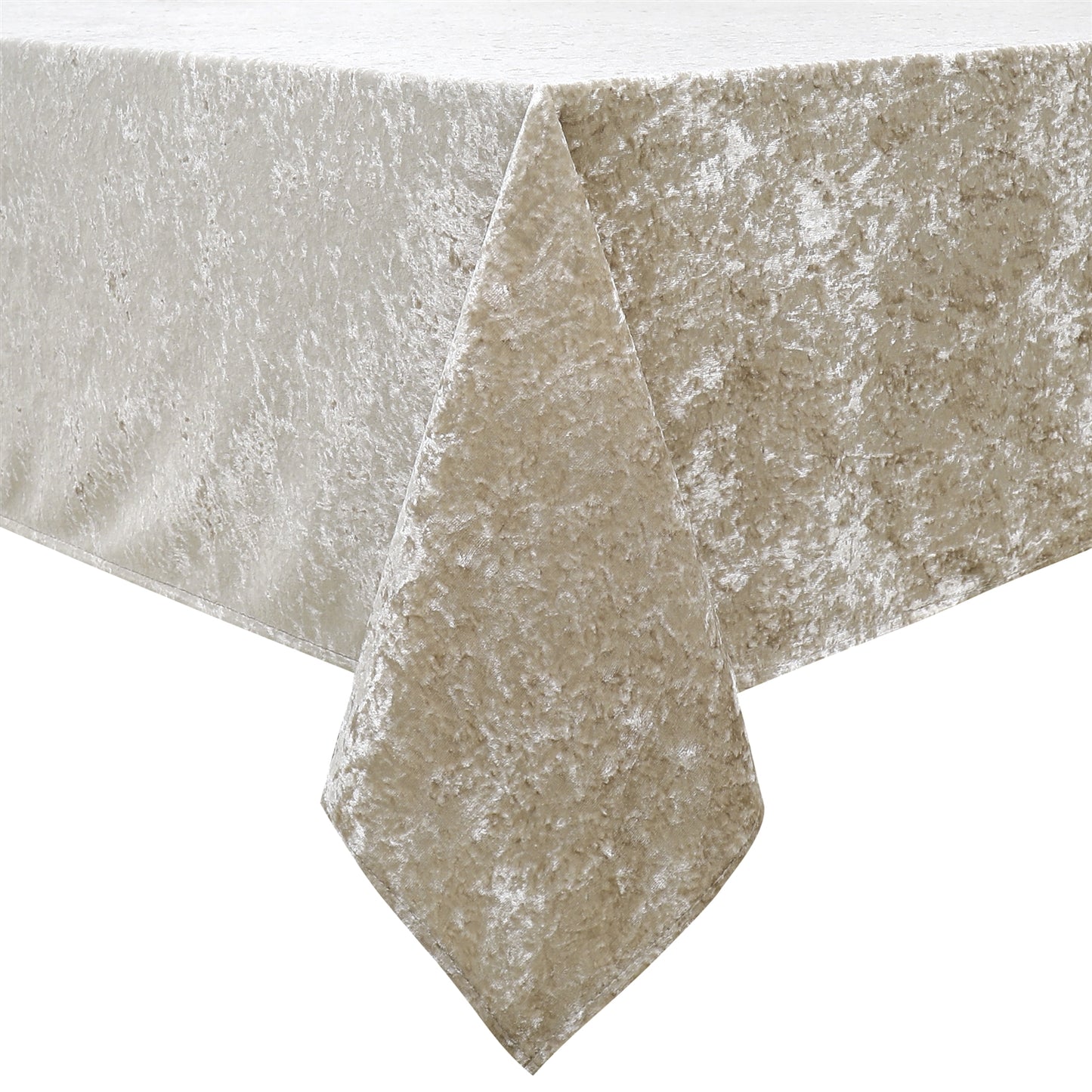 Cream Crushed Velvet Tablecloth #1404