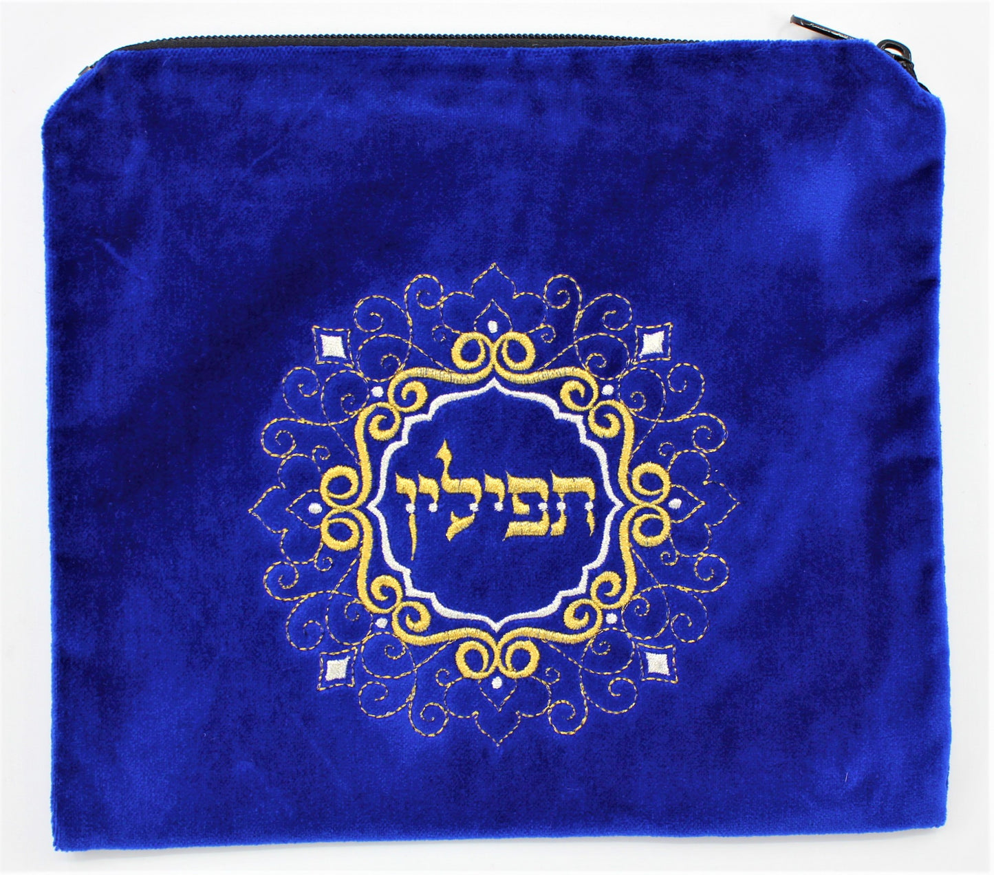 Velvet Tallit Bag With Metallic Circle Detail