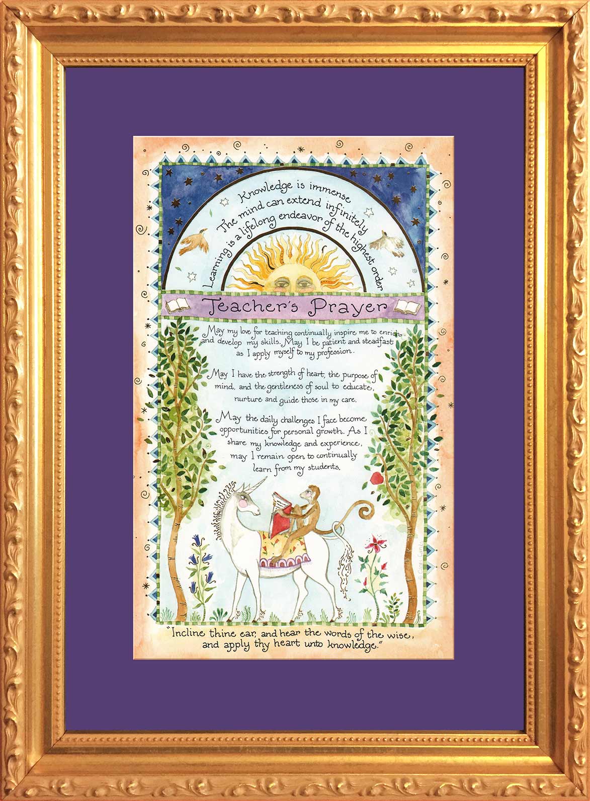 Teacher's Blessing Framed Wall Art