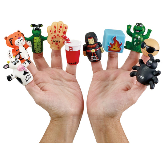 Ten Plague Vinyl Finger Puppets
