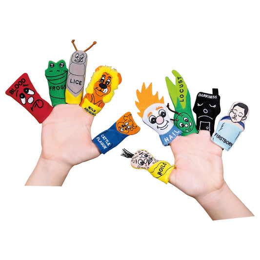 10 Plagues Cloth Finger Puppets
