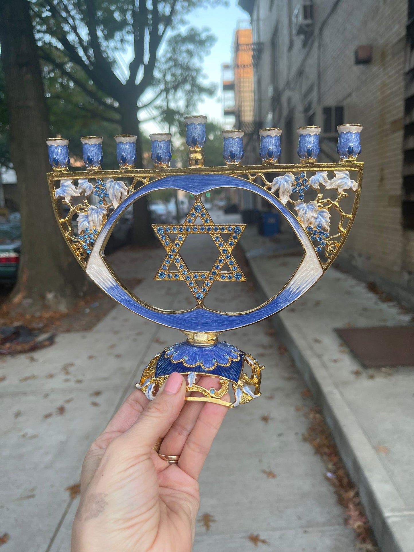 Jeweled Star Menorah