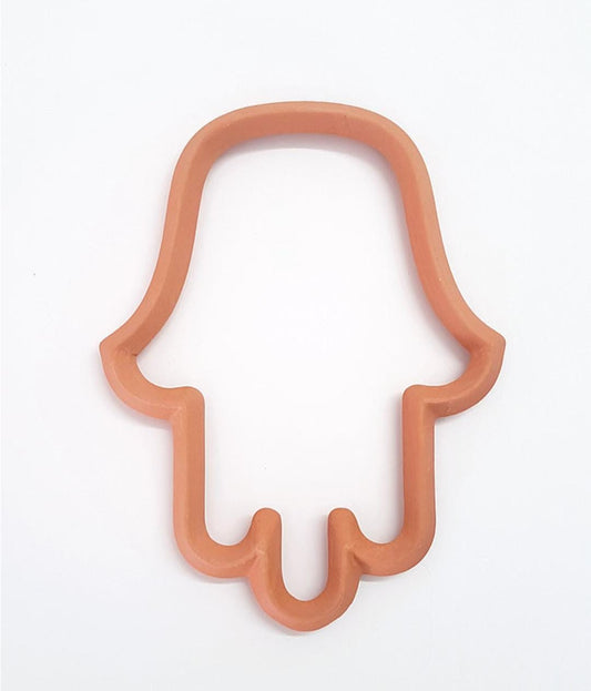 Terracotta Ceramic Hamsa Wall Hanging