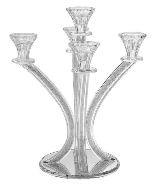 Crystal Candelabra With Crystal Stones #1632