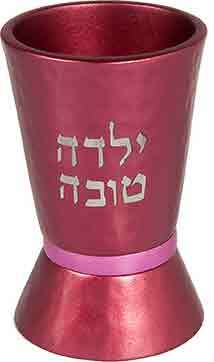 Emanuel Pink Hammered Yalda Tova Cup