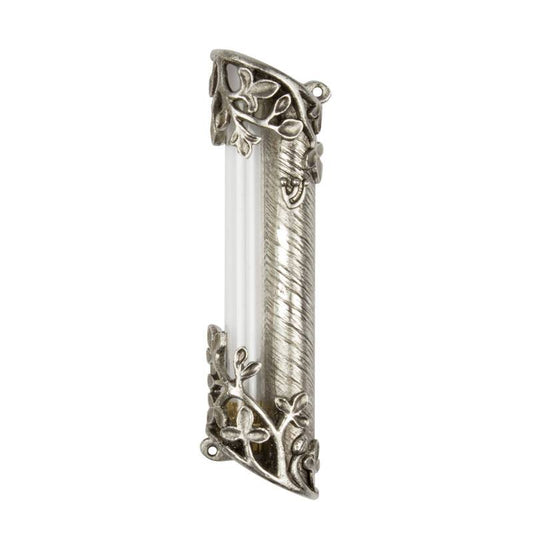 Flower Blossom Wedding Glass Mezuzah