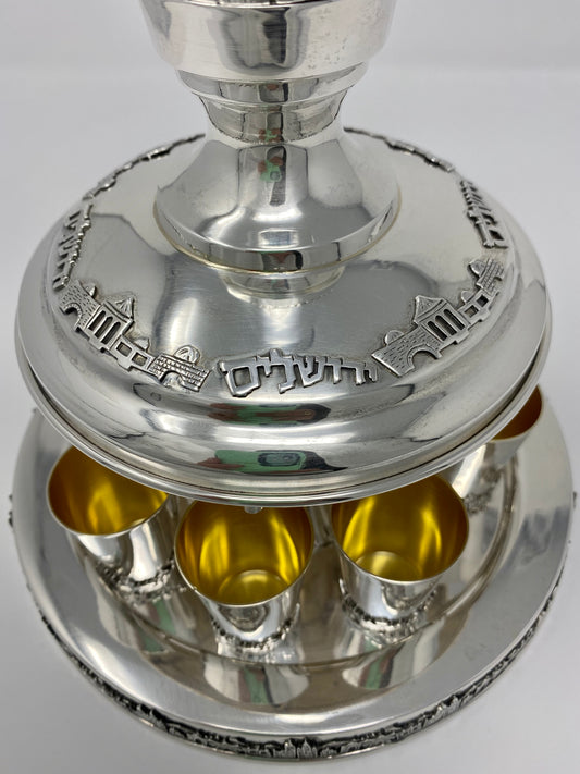 Jerusalem Sterling Silver Kiddush Divider