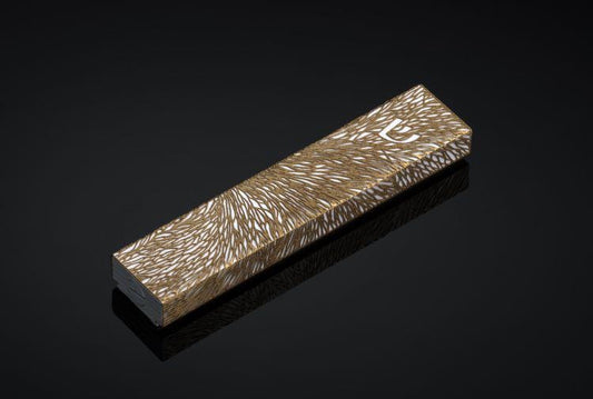 Gold Leaf Mezuzah Case