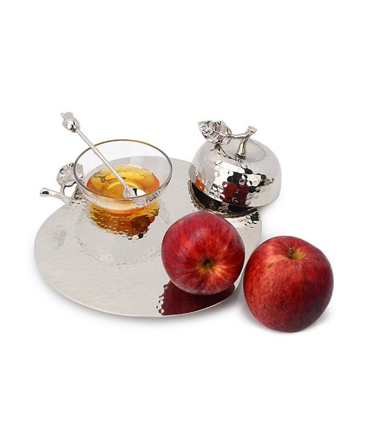 Apple Shaped Honey Dish Set