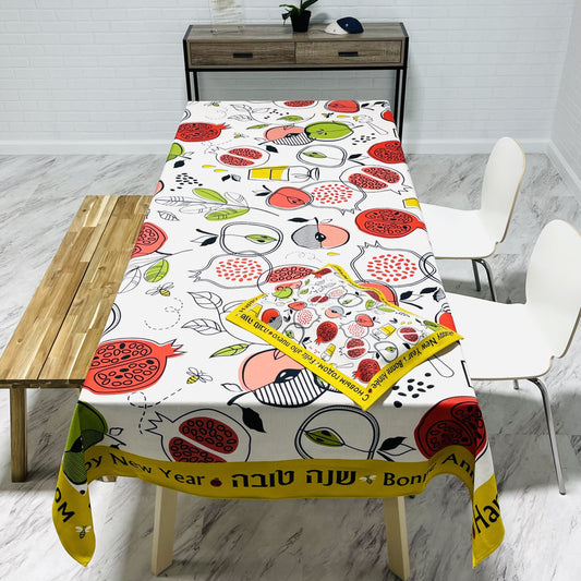 Apples Rosh Hashanah Tablecloth