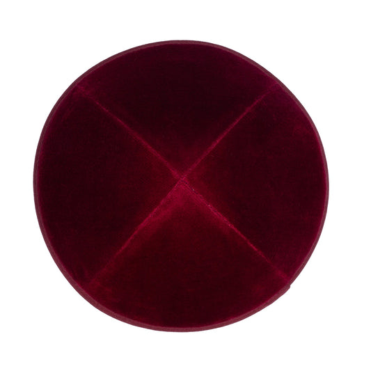 Maroon Velvet Kippah