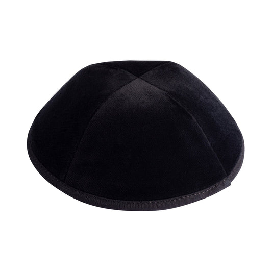 Dark Gray Velvet Kippah