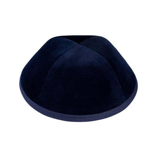 Navy Velvet Kippah