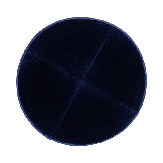 Navy Velvet Kippah