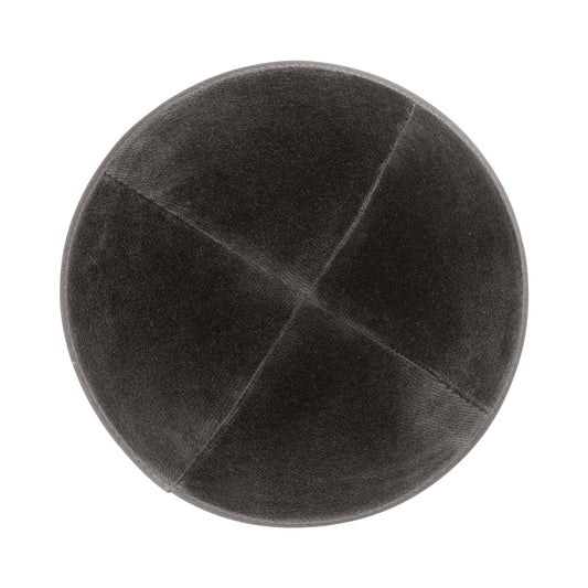 Grey Velvet Kippah