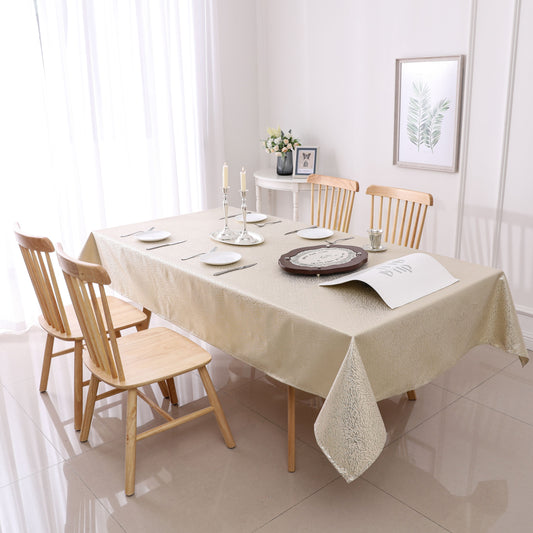 Gold Frost Jacquard Tablecloth #1342