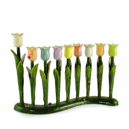Tulip Menorah—Multicolored