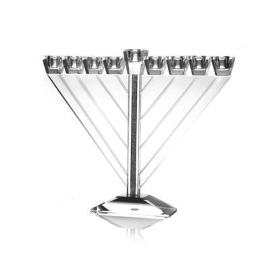 Crushed Crystal Triangle Menorah